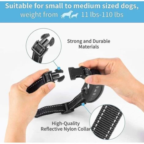Miofth 3 In1 Collier Anti-aboiement Pour Chien Dispositif D'aboiement Excessif Sûr Inoffensif & Formation Anti-aboiements Sans Cruauté 5 Miofth 3 In1 Collier Anti-aboiement Pour Chien Dispositif D'aboiement Excessif Sûr Inoffensif & Formation Anti-aboiements Sans Cruauté – Image 5