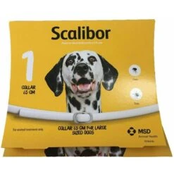 Collier Antiparasitaire SCALIBOR Pour Grands Chiens - Leishmaniose Spciale - 65 Cm