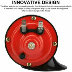 Klaxon De Train 12 V 300 DB étanche Pour Moto Camion Train Bateau Voiture SUV Bateau - Rouge -Atlantic Magasin 96762904 3