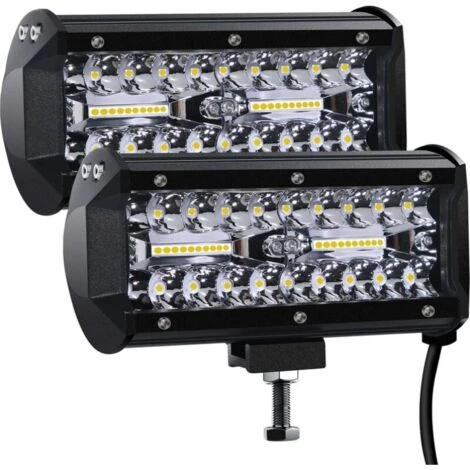 Phare De Travail LED 12V 300W 7'' Projecteur LED Voiture 12v Etanche IP67 Spot Flood Feux Antibrouillard LED 27,000lm Feux De Travail Pour Voiture Camion Tracteur SUV Bateau(2 PCS) 1 Phare De Travail LED 12V 300W 7'' Projecteur LED Voiture 12v Etanche IP67 Spot Flood Feux Antibrouillard LED 27,000lm Feux De Travail Pour Voiture Camion Tracteur SUV Bateau(2 PCS)