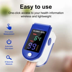Oxymètre De Doigt Professionnel , Oxymètre De Pouls Électronique Numérique Avec Moniteur De Fréquence Cardiaque, Ecran LED-Étui/Lanière Inclus-Blanc Et Bleu 8 Oxymètre De Doigt Professionnel , Oxymètre De Pouls Électronique Numérique Avec Moniteur De Fréquence Cardiaque, Ecran LED-Étui/Lanière Inclus-Blanc Et Bleu -Atlantic Magasin 96762981 4