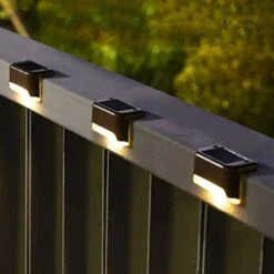 Lot De 16 Lampes Solaires Pour Terrasse D'extérieur, Lampes Solaires étanches à LED Pour Escaliers Extérieurs, Marches, Clôture, Chemin, Terrasse Et Allée (blanc Chaud)