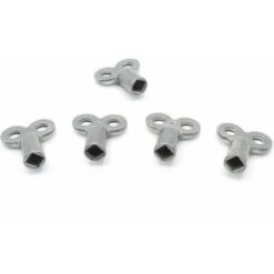 Clé De Purge De L'appareil De Chauffage 5 Mm [5 Pièces] En Zinc Moulé Sous Pression Non Traité Clé De Purge De L'appareil De Chauffage