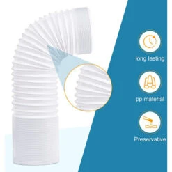 Tuyau D'échappement De Climatisation Mobile étendu 150 Cm Tuyau D'échappement De Climatisation Portable Résistant à La Chaleur Et à La Corrosion Pour Climatiseur Déshumidificateur Sèche-linge -Atlantic Magasin 97564740 4