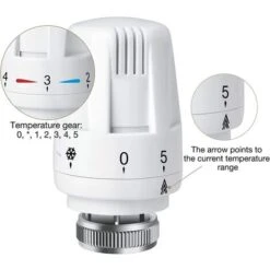 Tête Thermostatique De Radiateur, Tête De Thermostat De Radiateur TRV M30 X 1,5, Vanne Thermostatique De Radiateur, Vannes De Radiateur De Radiateur Pour Système De Chauffage Pour La Maison -Atlantic Magasin 98515606 3