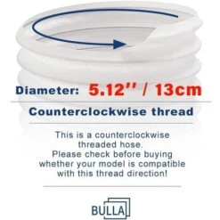 Tuyau Climatiseur Portable, PVC Souple, Diamètre 130 Mm, Longueur 1,5 M, Parfait Pour Les Systèmes De Climatisation, Sèche-linge Et Hottes Aspirantes -Atlantic Magasin 98639093 3