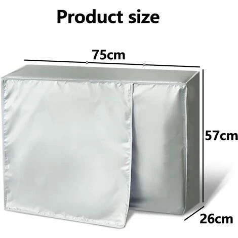 Couvercle Du Climatiseur Extérieur Housse De Climatiseur étanche Anti-Poussière, Anti-Neige Protection Pour Climatiseur Extérieur Housse De Couverture Climatiseur Pour La Maison (75 26 57cm) 2 Couvercle Du Climatiseur Extérieur Housse De Climatiseur étanche Anti-Poussière, Anti-Neige Protection Pour Climatiseur Extérieur Housse De Couverture Climatiseur Pour La Maison (75 26 57cm) – Image 2