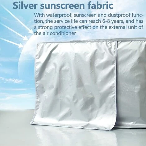 Couvercle Du Climatiseur Extérieur Housse De Climatiseur étanche Anti-Poussière, Anti-Neige Protection Pour Climatiseur Extérieur Housse De Couverture Climatiseur Pour La Maison (75 26 57cm) 4 Couvercle Du Climatiseur Extérieur Housse De Climatiseur étanche Anti-Poussière, Anti-Neige Protection Pour Climatiseur Extérieur Housse De Couverture Climatiseur Pour La Maison (75 26 57cm) – Image 4