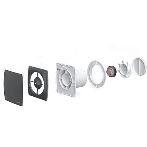 Hotte Aspirante Silencieuse Pour Salle De Bains, Ventilateur De Fenêtre Et Mural Pour Cuisines, Salles De Bains, Vérandas Et Garages Avec Interrupteur à Cordon - 5" (sans Interrupteur à Cordon) 4 Hotte Aspirante Silencieuse Pour Salle De Bains, Ventilateur De Fenêtre Et Mural Pour Cuisines, Salles De Bains, Vérandas Et Garages Avec Interrupteur à Cordon - 5" (sans Interrupteur à Cordon) – Image 4