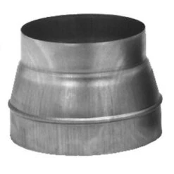 Réduction Conique En Acier Galvanisé, Raccordement D 125/80 Mm (864321)